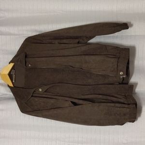 Vintage Forest Green Velour Suit